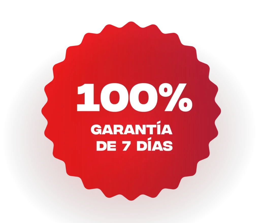100% garantía de 7 días