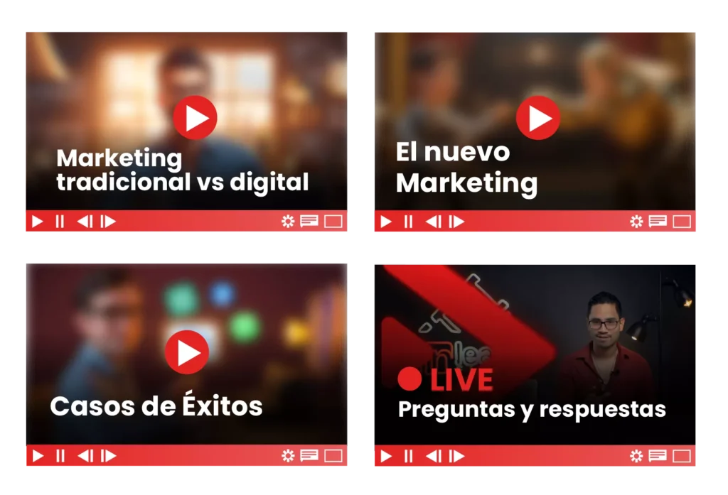 Clases del módulo 1: marketing tradicional vs digital, el nuevo marketing, casos de éxito y live de preguntas y respuestas