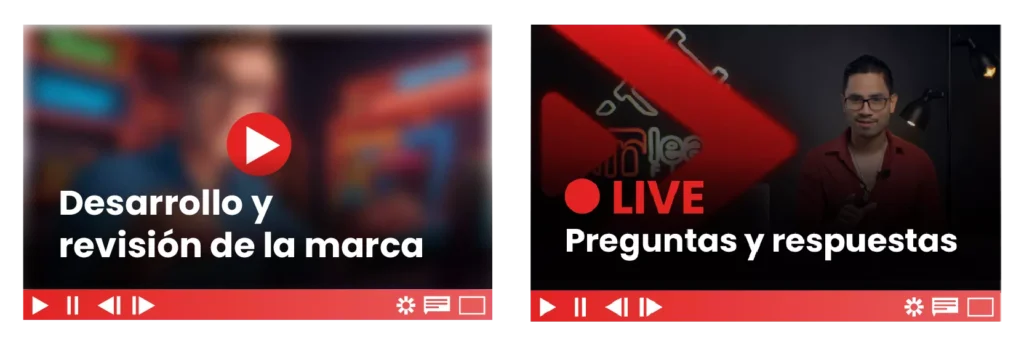 Clases del módulo 2: desarrollo y revisión de la marca, live de preguntas y respuestas